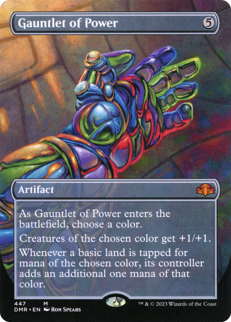 Gauntlet of Power (Borderless Alternate Art) [Dominaria Remastered] | Gamers Paradise