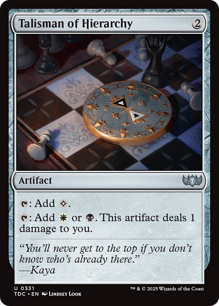 Talisman of Hierarchy [Tarkir: Dragonstorm Commander] | Gamers Paradise