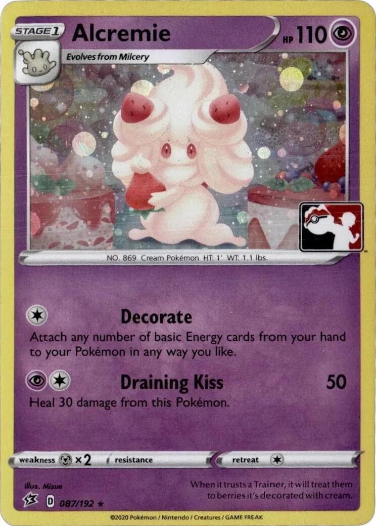 Alcremie (087/192) (Play Pokemon Promo) [League & Championship Cards] | Gamers Paradise
