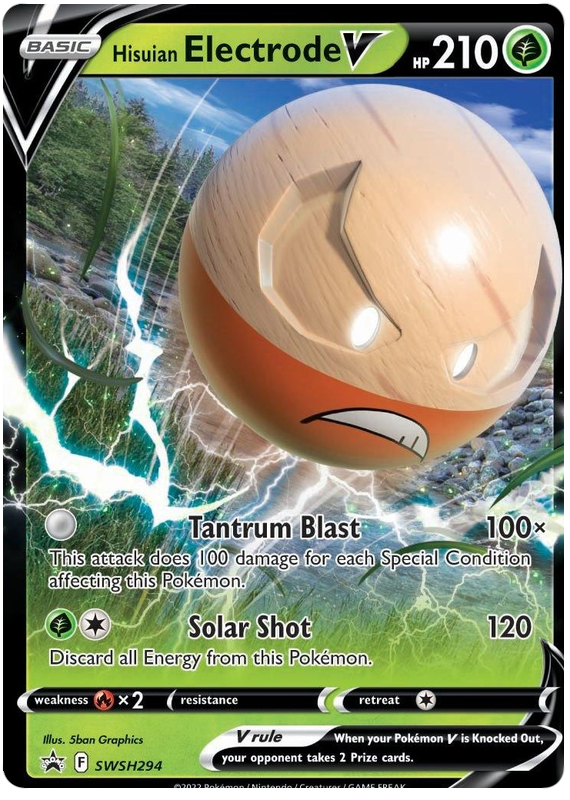 Hisuian Electrode V (SWSH294) (Jumbo Card) [Sword & Shield: Black Star Promos] | Gamers Paradise