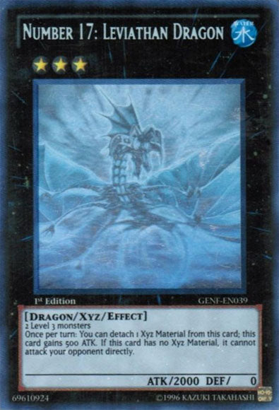 Number 17: Leviathan Dragon [GENF-EN039] Ghost Rare | Gamers Paradise