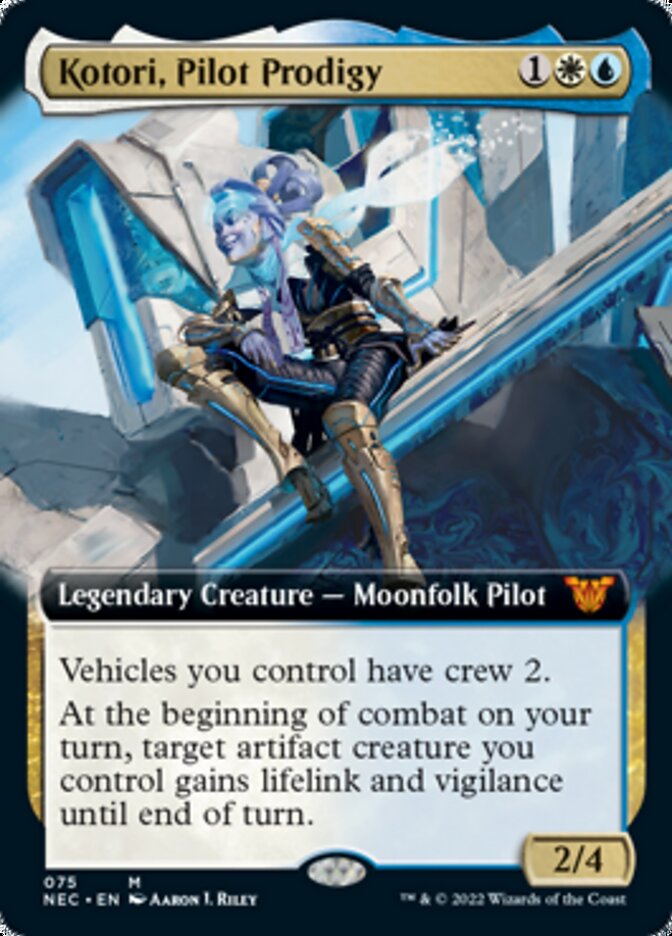 Kotori, Pilot Prodigy (Extended Art) [Kamigawa: Neon Dynasty Commander] | Gamers Paradise