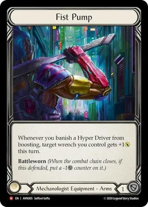 Fist Pump [AMX005] (Armory Deck: Maxx Nitro)  Rainbow Foil | Gamers Paradise