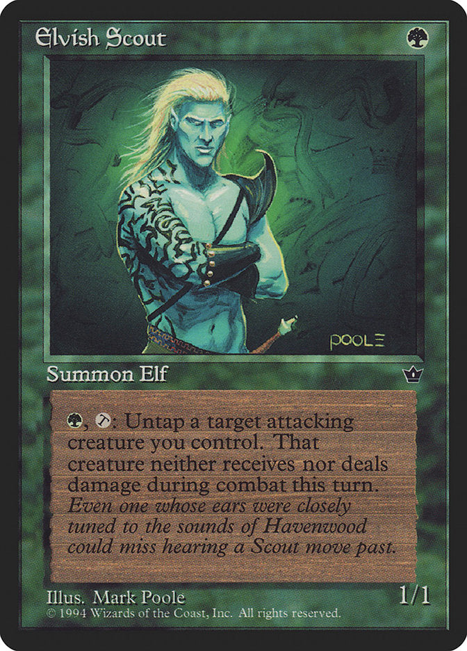 Elvish Scout (Mark Poole) [Fallen Empires] | Gamers Paradise