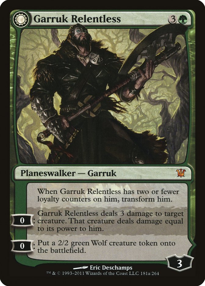Garruk Relentless // Garruk, the Veil-Cursed [Innistrad] | Gamers Paradise