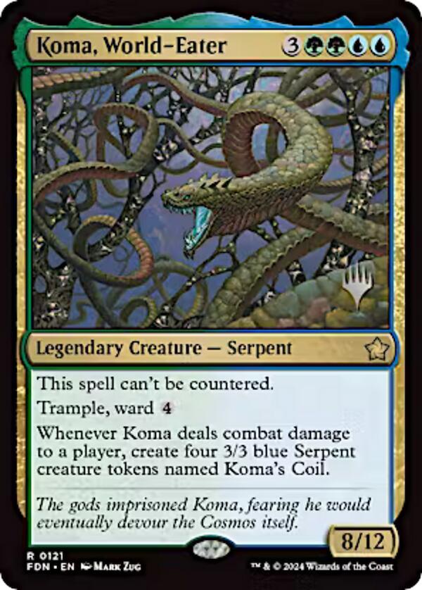 Koma, World-Eater (Promo Pack) [Aetherdrift Promos] | Gamers Paradise