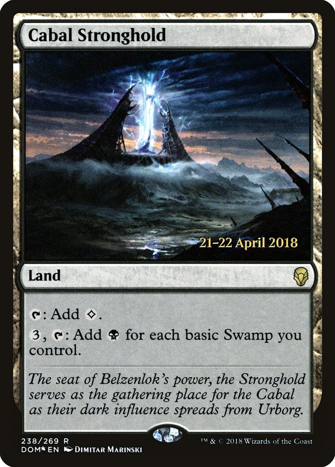 Cabal Stronghold [Dominaria Prerelease Promos] | Gamers Paradise