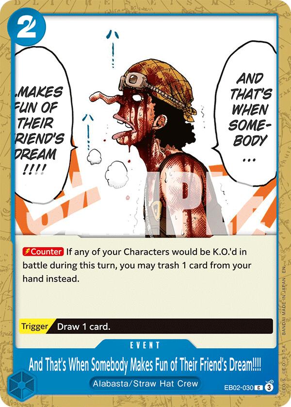 And That's When Somebody Makes Fun of Their Friend's Dream!!!! [Extra Booster: Anime 25th Collection] | Gamers Paradise
