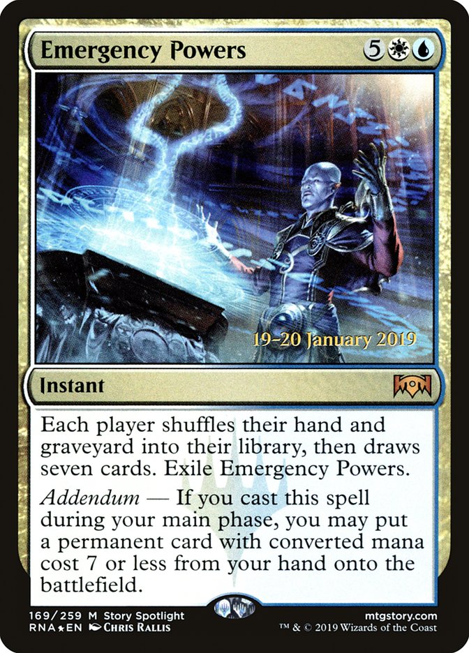 Emergency Powers [Ravnica Allegiance Prerelease Promos] | Gamers Paradise