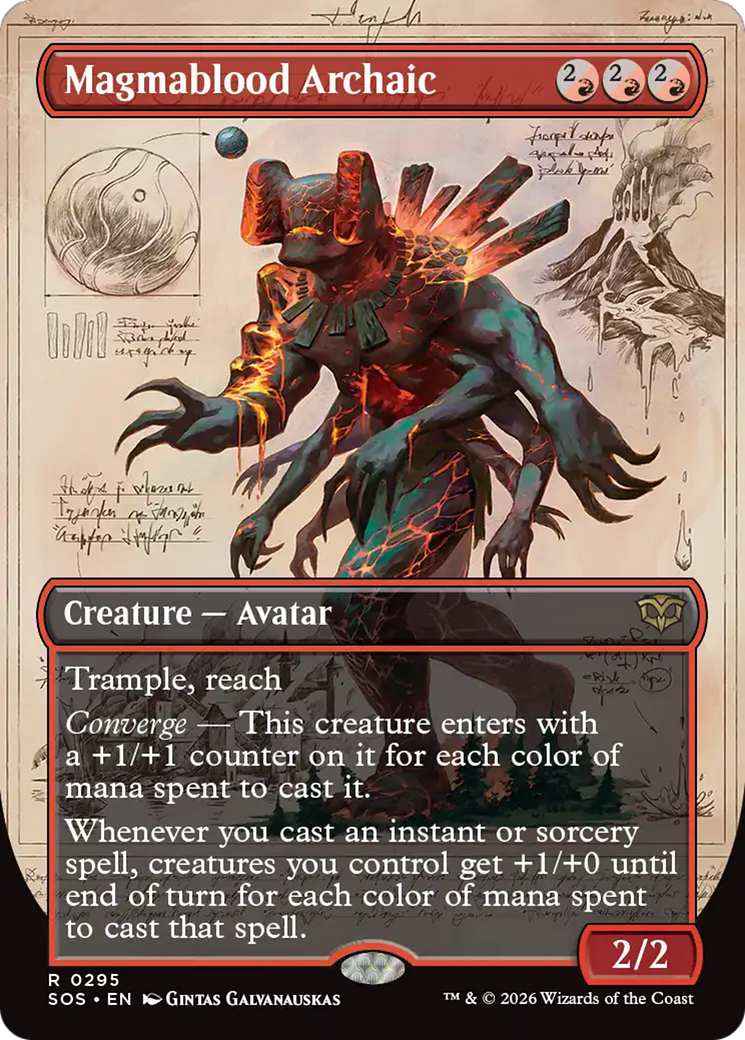 Magmablood Archaic (Borderless) [Secrets of Strixhaven] | Gamers Paradise