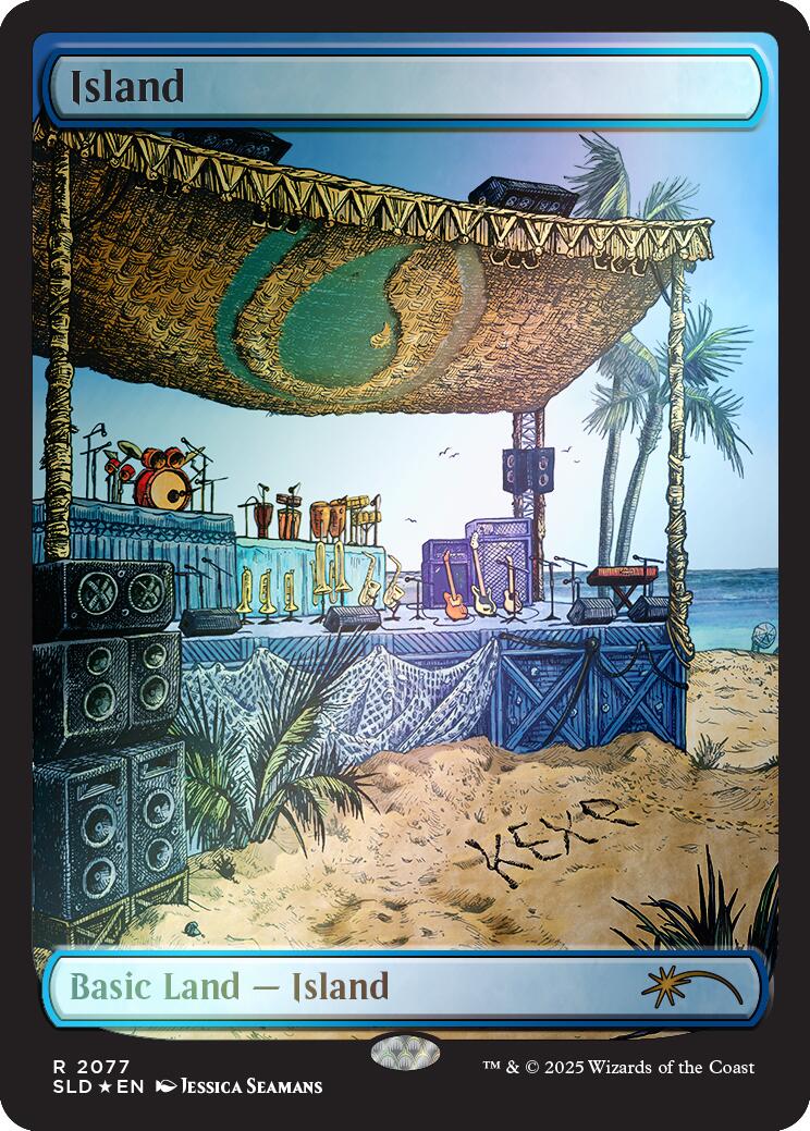 Island (2077) (Rainbow Foil) [Secret Lair Drop Series] | Gamers Paradise