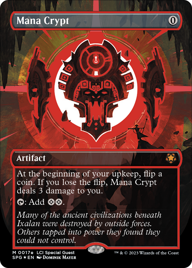 Mana Crypt (0017e) (Borderless) [The Lost Caverns of Ixalan Special Guests] | Gamers Paradise