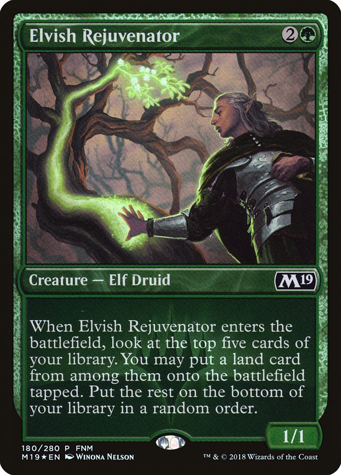 Elvish Rejuvenator (FNM) [Core Set 2019 Promos] | Gamers Paradise