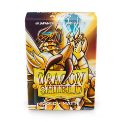 Dragon Shield: Japanese Size 60ct Sleeves - Gold (Matte) | Gamers Paradise