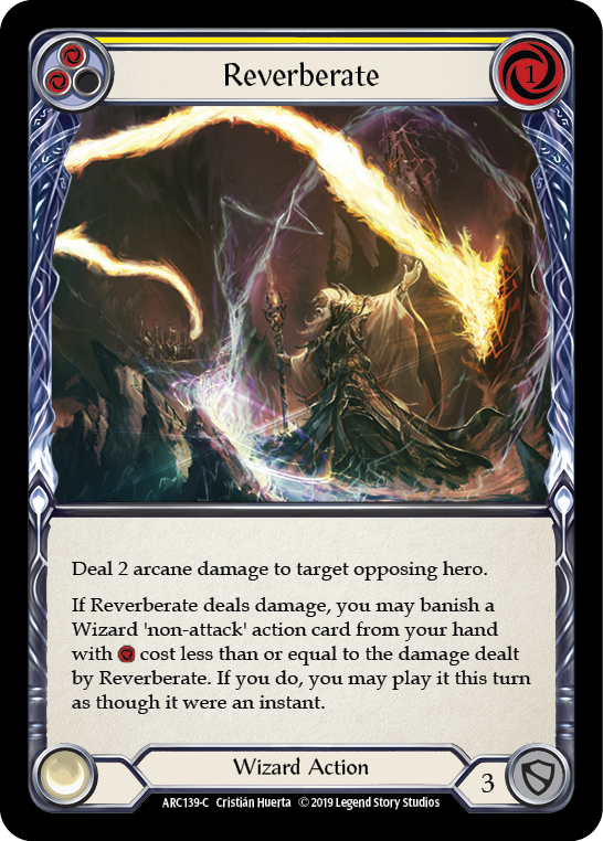 Reverberate (Yellow) [ARC139-C] (Arcane Rising)  1st Edition Normal | Gamers Paradise