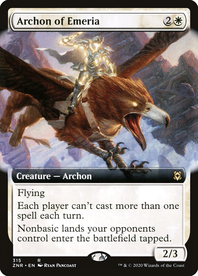 Archon of Emeria (Extended Art) [Zendikar Rising] | Gamers Paradise