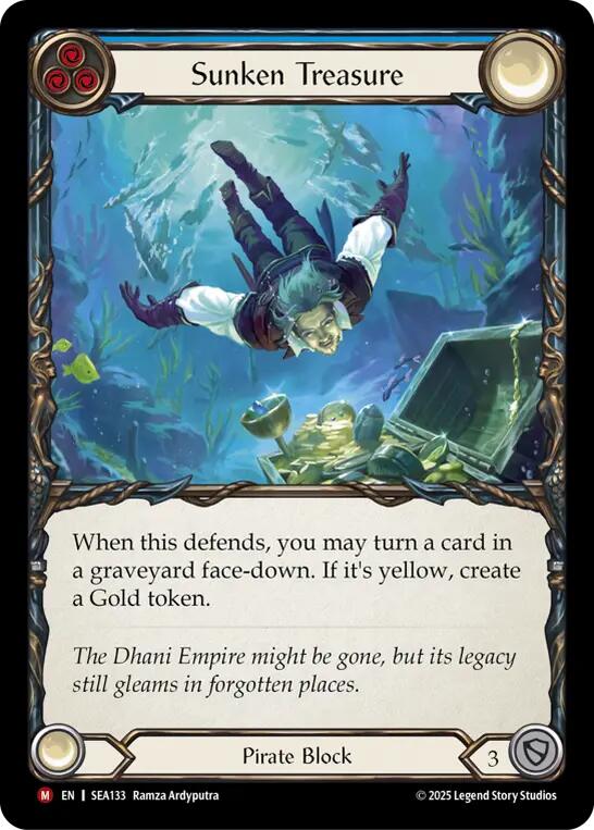 Sunken Treasure (Rainbow Foil) [SEA133] (High Seas)  Rainbow Foil | Gamers Paradise