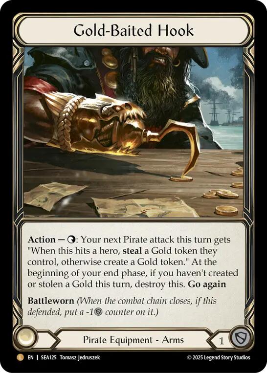 Gold-Baited Hook (Rainbow Foil) [SEA125] (High Seas)  Rainbow Foil | Gamers Paradise