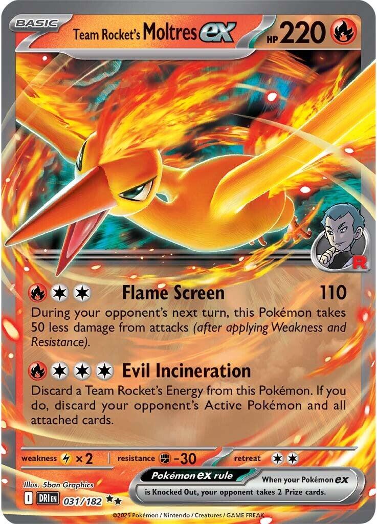 Team Rocket's Moltres ex (031/182) [Scarlet & Violet: Destined Rivals] | Gamers Paradise