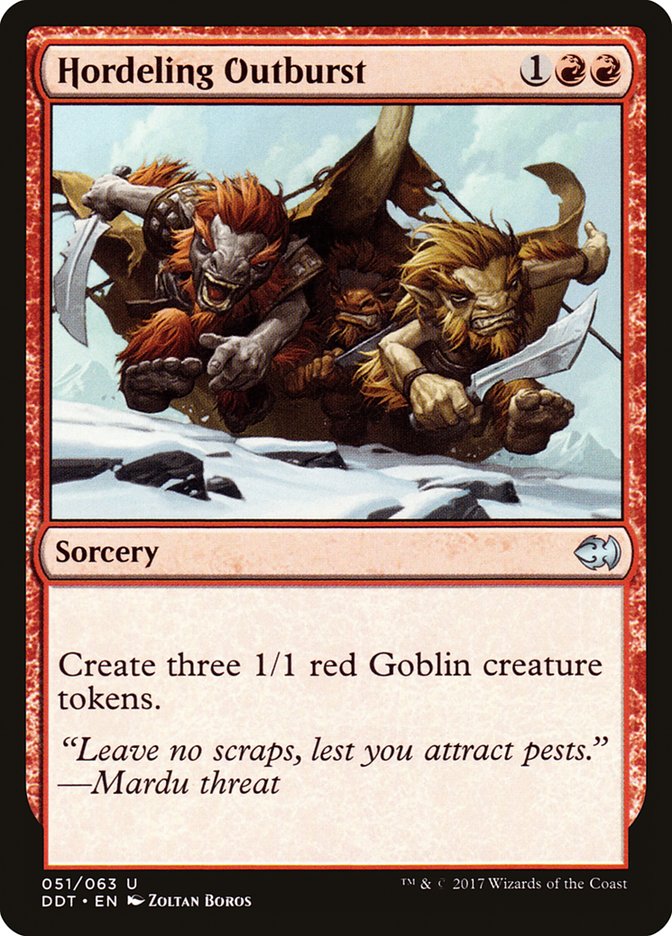 Hordeling Outburst [Duel Decks: Merfolk vs. Goblins] | Gamers Paradise