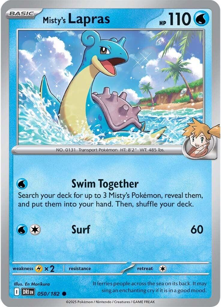 Misty's Lapras (050/182) [Scarlet & Violet: Destined Rivals] | Gamers Paradise