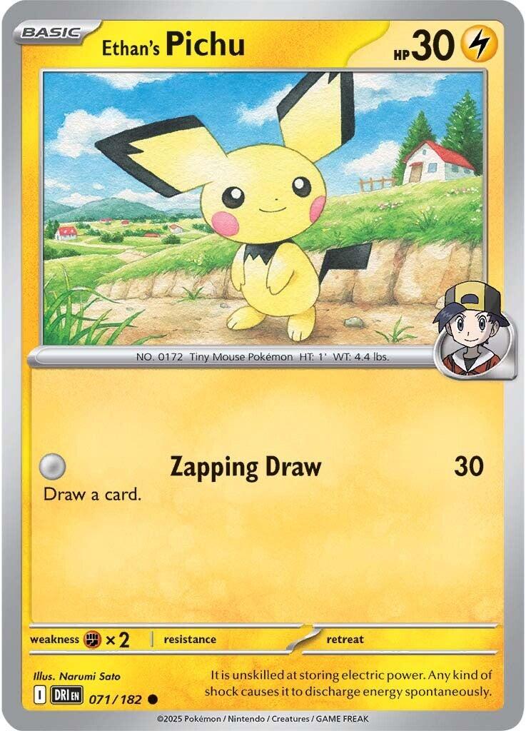Ethan's Pichu (071/182) [Scarlet & Violet: Destined Rivals] | Gamers Paradise