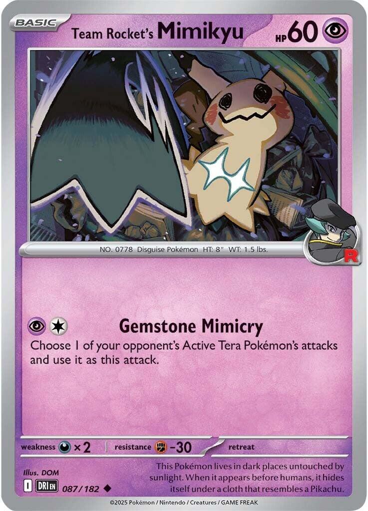 Team Rocket's Mimikyu (087/182) [Scarlet & Violet: Destined Rivals] | Gamers Paradise
