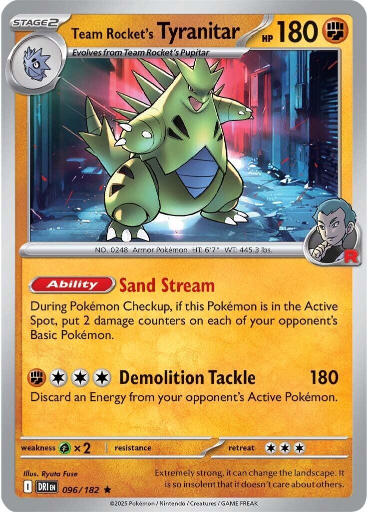 Team Rocket's Tyranitar (096/182) [Scarlet & Violet: Destined Rivals] | Gamers Paradise