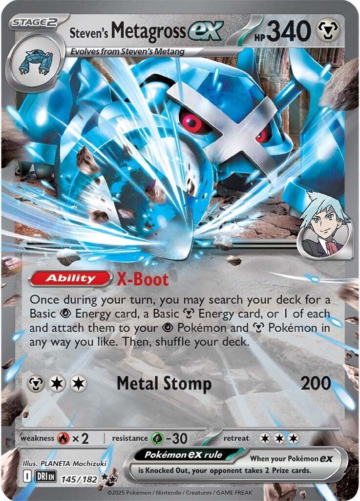 Steven's Metagross ex (145/182) [Scarlet & Violet: Destined Rivals] | Gamers Paradise
