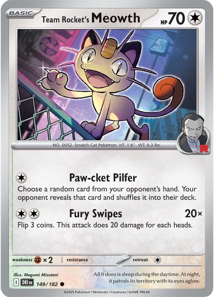 Team Rocket's Meowth (149/182) [Scarlet & Violet: Destined Rivals] | Gamers Paradise