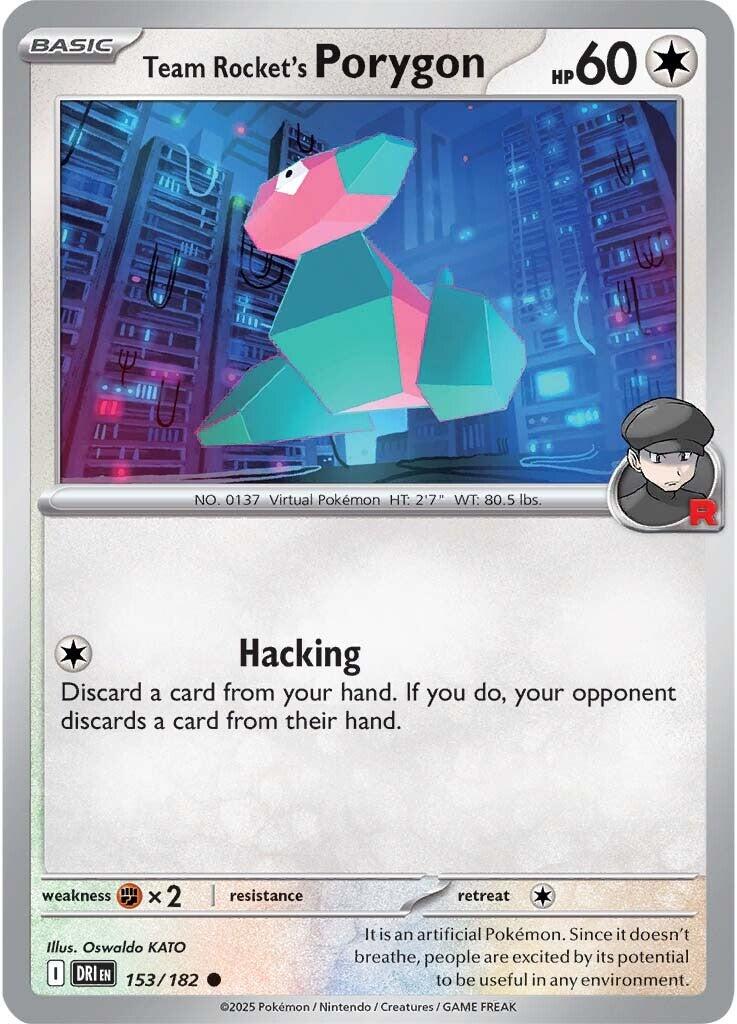 Team Rocket's Porygon (153/182) [Scarlet & Violet: Destined Rivals] | Gamers Paradise