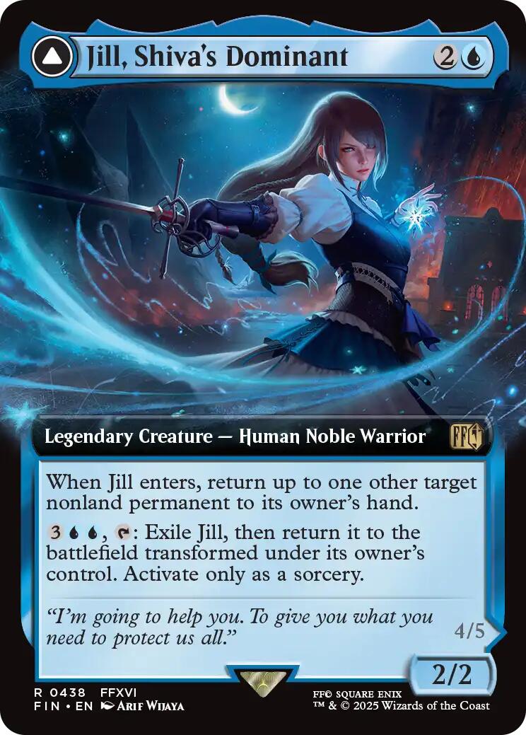 Jill, Shiva's Dominant // Shiva, Warden of Ice (Extended Art) [FINAL FANTASY] | Gamers Paradise