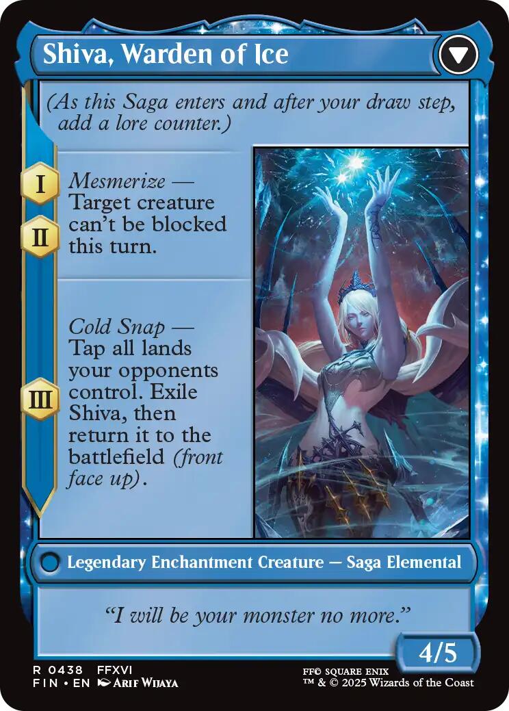 Jill, Shiva's Dominant // Shiva, Warden of Ice (Extended Art) [FINAL FANTASY] | Gamers Paradise