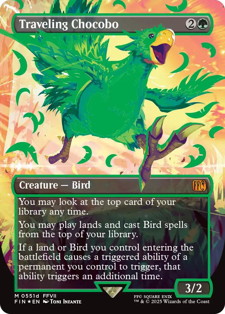 Traveling Chocobo (Borderless) (Neon Ink Green) [FINAL FANTASY] | Gamers Paradise