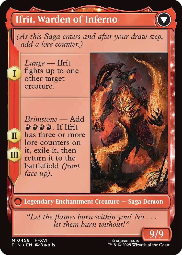 Clive, Ifrit's Dominant // Ifrit, Warden of Inferno (Extended Art) [FINAL FANTASY] | Gamers Paradise