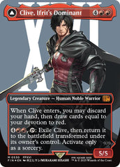 Clive, Ifrit's Dominant // Ifrit, Warden of Inferno (Borderless) (Surge Foil) [FINAL FANTASY] | Gamers Paradise