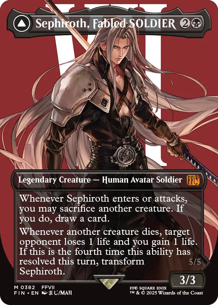 Sephiroth, Fabled SOLDIER // Sephiroth, One-Winged Angel (Borderless) (0382) [FINAL FANTASY] | Gamers Paradise