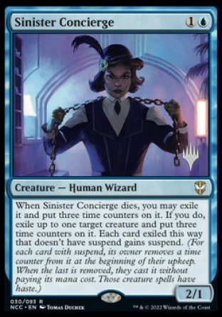 Sinister Concierge (Promo Pack) [Streets of New Capenna Commander Promos] | Gamers Paradise