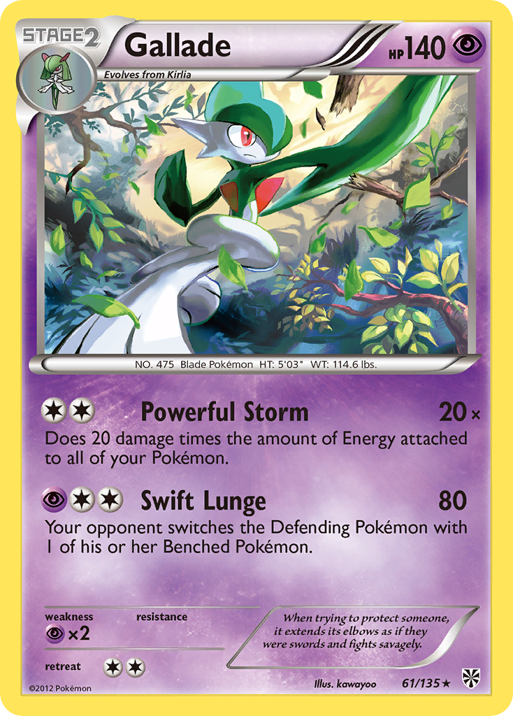 Gallade (61/135) [Black & White: Plasma Storm] | Gamers Paradise