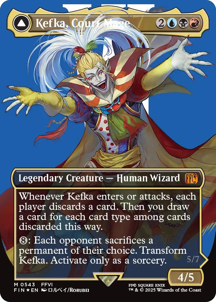 Kefka, Court Mage // Kefka, Ruler of Ruin (Borderless) (Surge Foil) [FINAL FANTASY] | Gamers Paradise