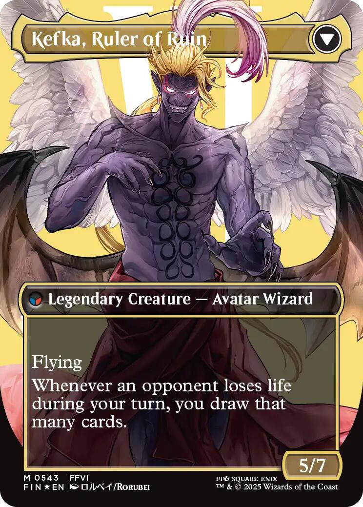 Kefka, Court Mage // Kefka, Ruler of Ruin (Borderless) (Surge Foil) [FINAL FANTASY] | Gamers Paradise