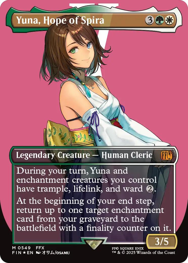 Yuna, Hope of Spira (Borderless) (Surge Foil) [FINAL FANTASY] | Gamers Paradise