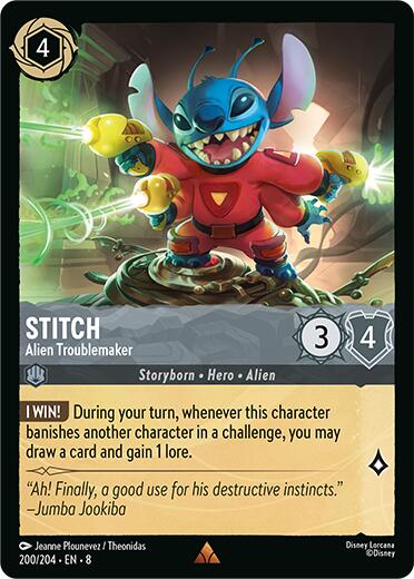Stitch - Alien Troublemaker (200/204) [Reign of Jafar] | Gamers Paradise