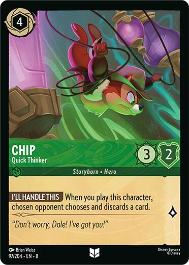 Chip - Quick Thinker (97/204) [Reign of Jafar] | Gamers Paradise