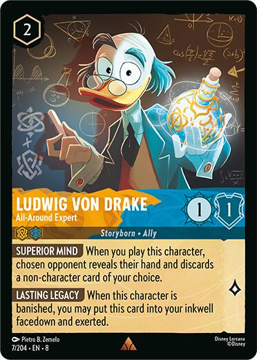Ludwig Von Drake - All-Around Expert (7/204) [Reign of Jafar] | Gamers Paradise
