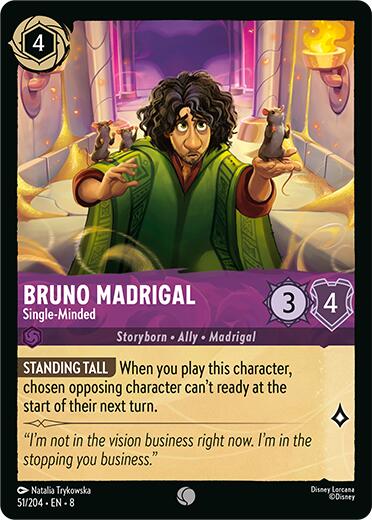 Bruno Madrigal - Single-Minded (51/204) [Reign of Jafar] | Gamers Paradise