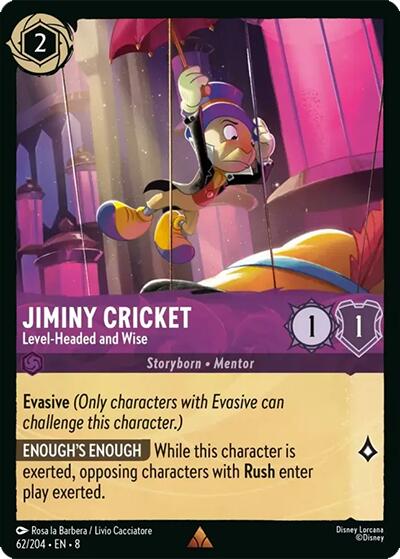 Jiminiy Cricket - Level-Headed and Wise (62/204) [Reign of Jafar] | Gamers Paradise