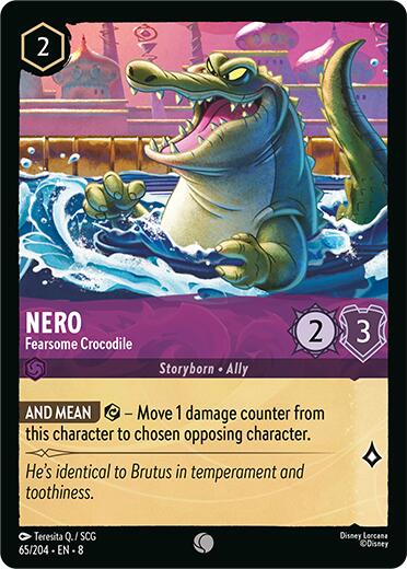 Nero - Fearsome Crocodile (65/204) [Reign of Jafar] | Gamers Paradise