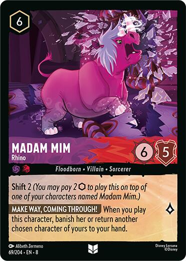 Madam Mim - Rhino (69/204) [Reign of Jafar] | Gamers Paradise