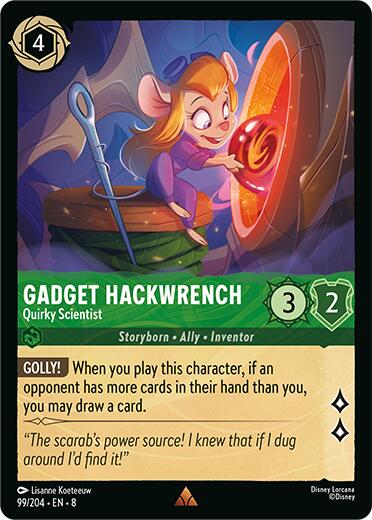 Gadget Hackwrench - Quirky Scientist (99/204) [Reign of Jafar] | Gamers Paradise